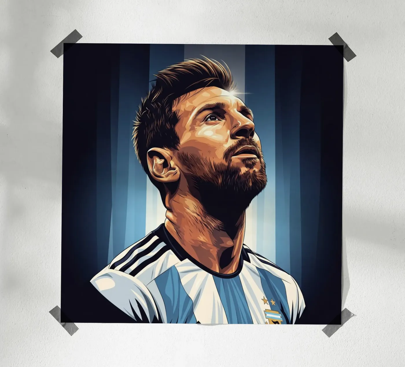 Messi poster by Lembayung art