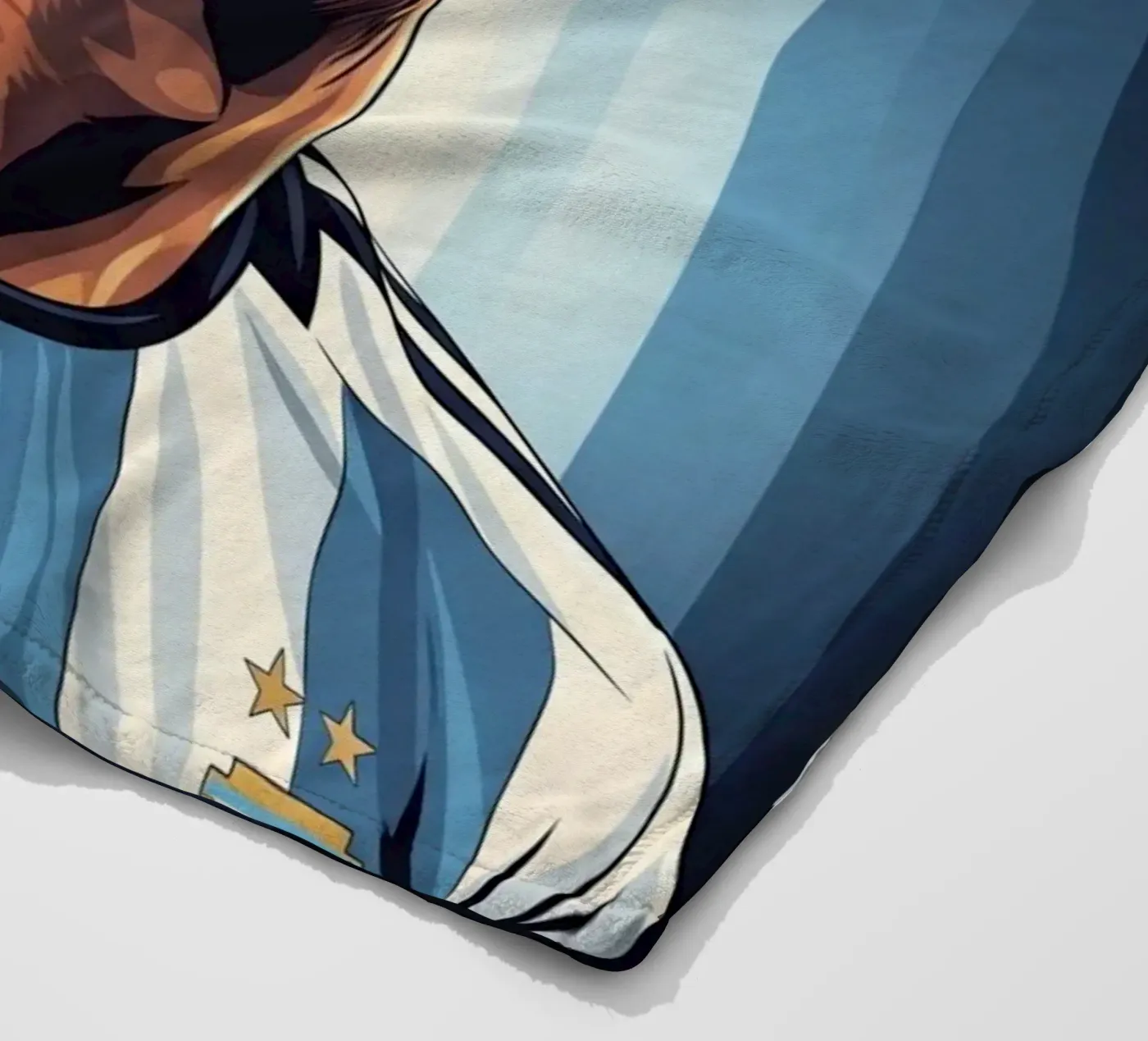 Messi fleece blanket by Lembayung art