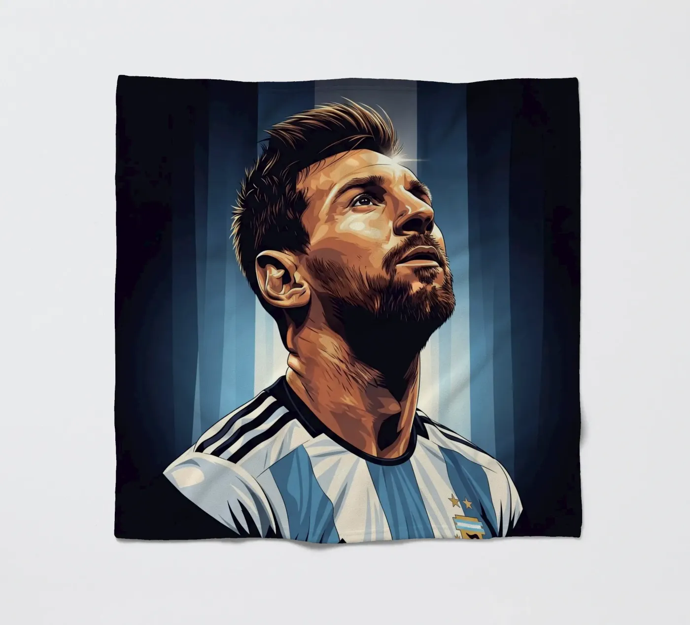 Messi fleece blanket by Lembayung art