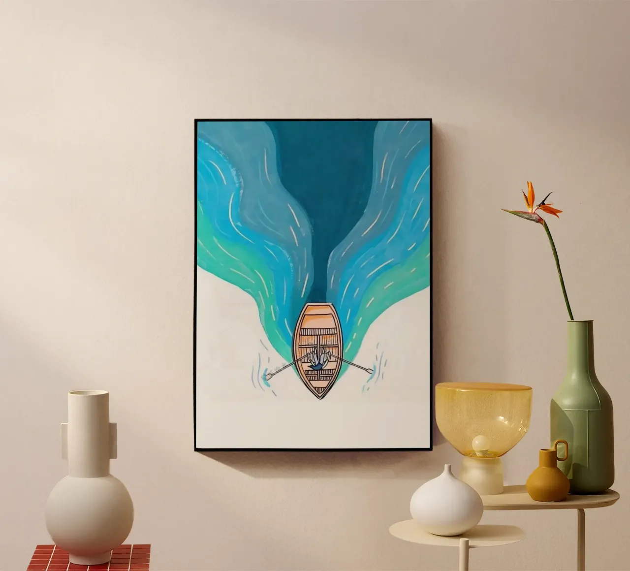 flow movement acrylic glass by prindy