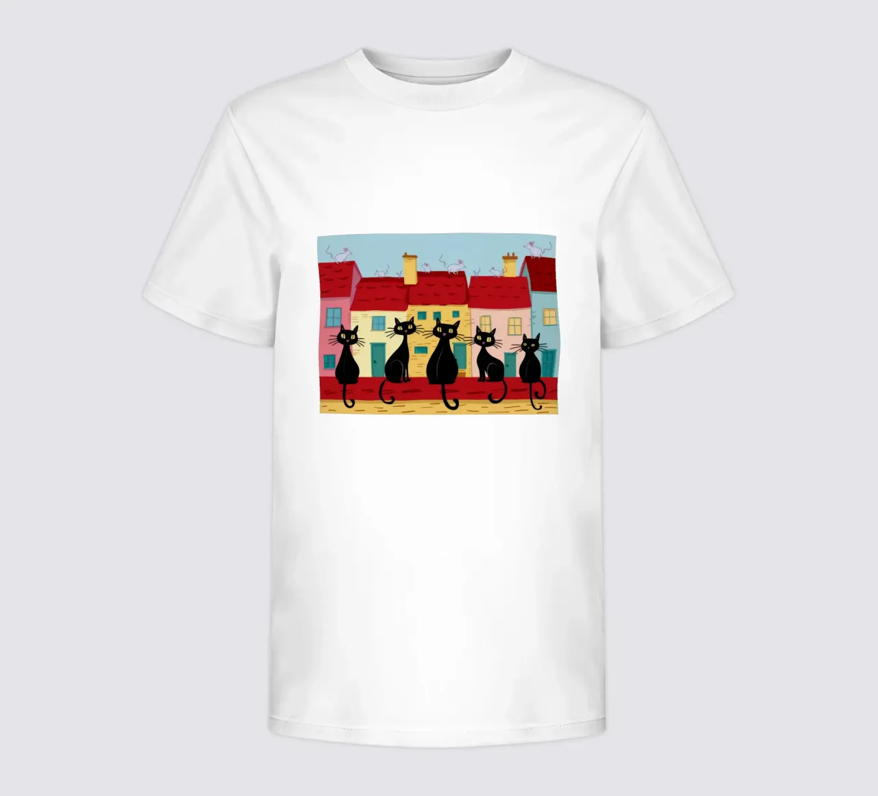 Gatti sul tetto t-shirt bambini da Veil Maya