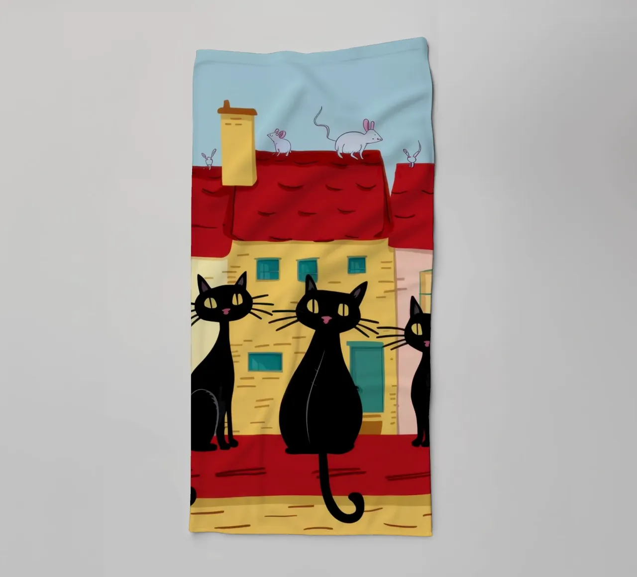 Gatti sul tetto asciugamano da bagno da Veil Maya