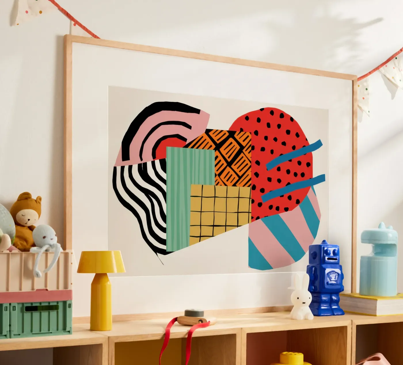 Rhythmic Geometric Collision poster by Prism Ritual