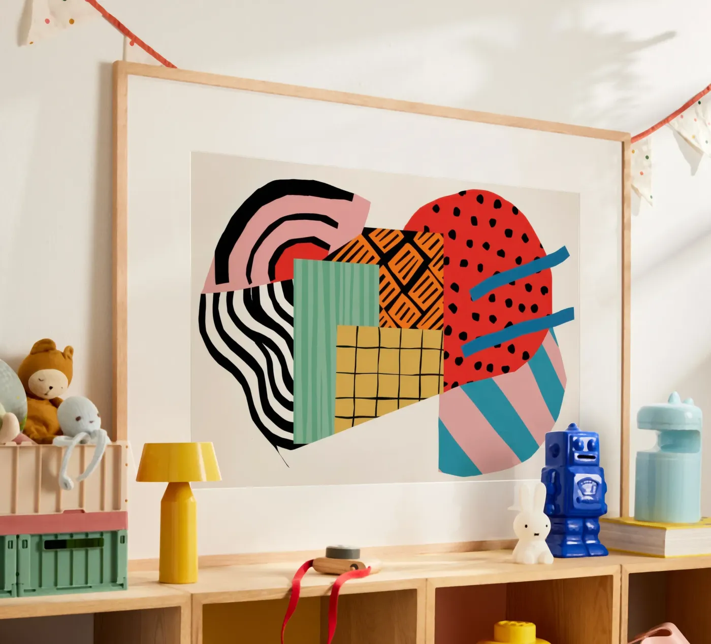 Rhythmic Geometric Collision poster by Prism Ritual