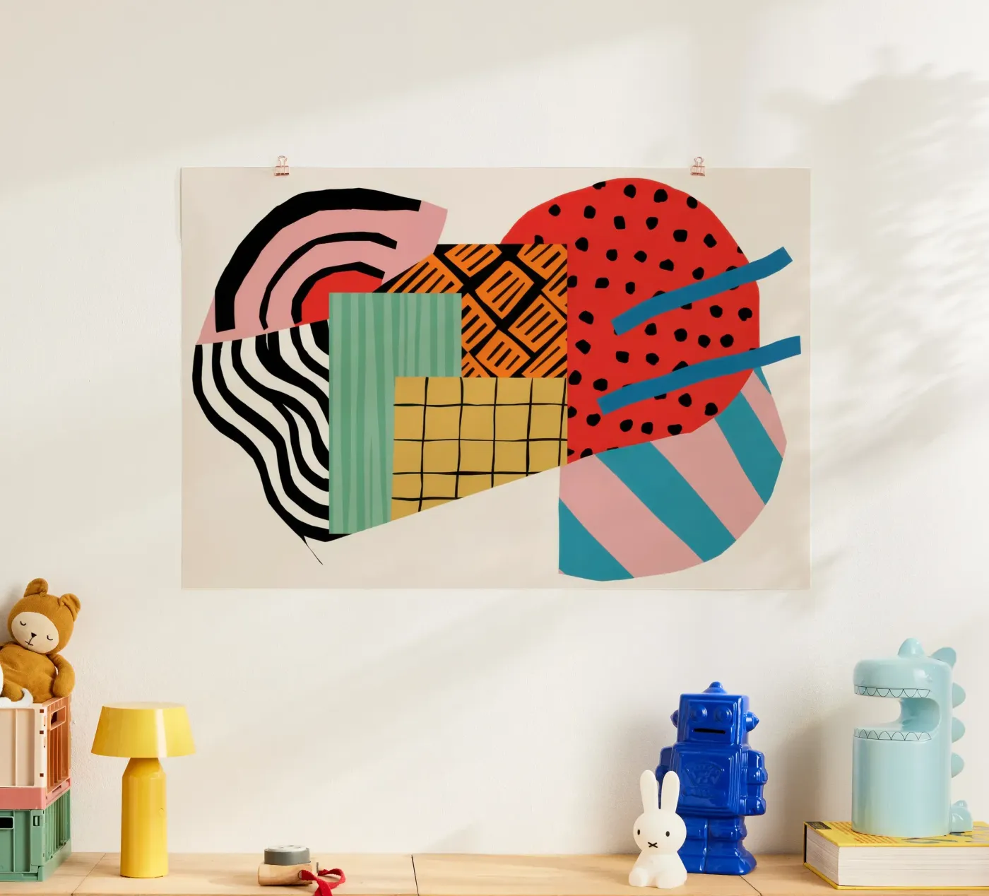 Rhythmic Geometric Collision poster by Prism Ritual