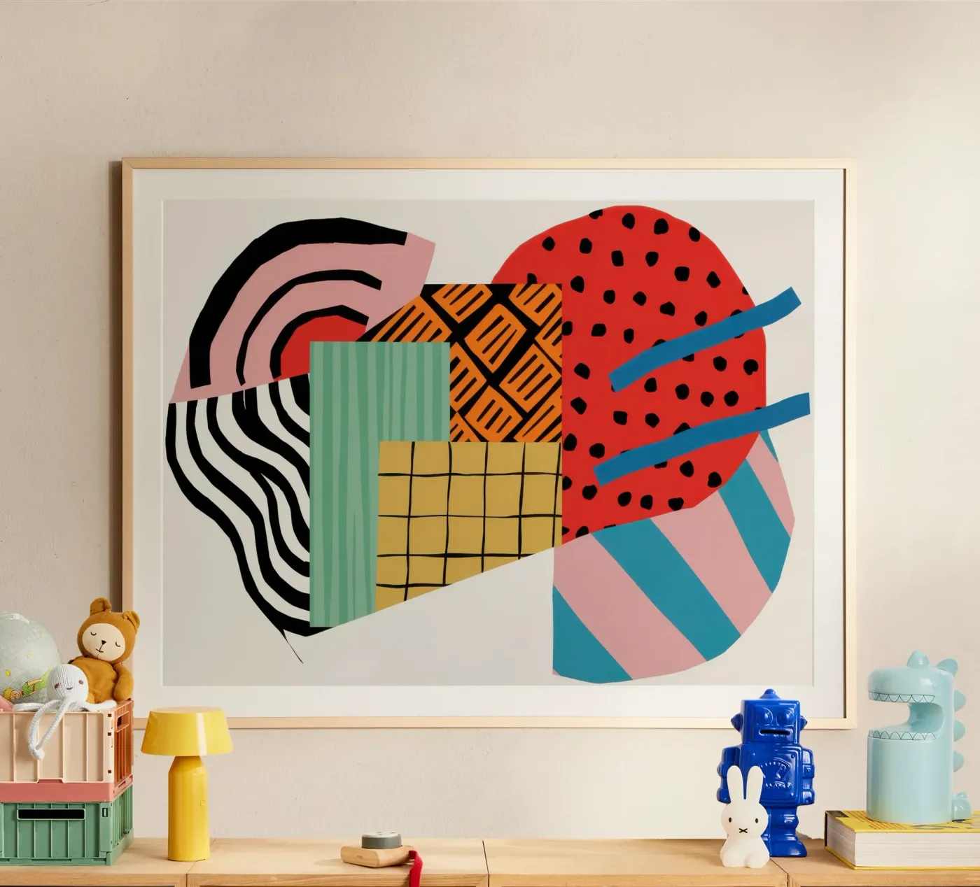 Rhythmic Geometric Collision poster by Prism Ritual