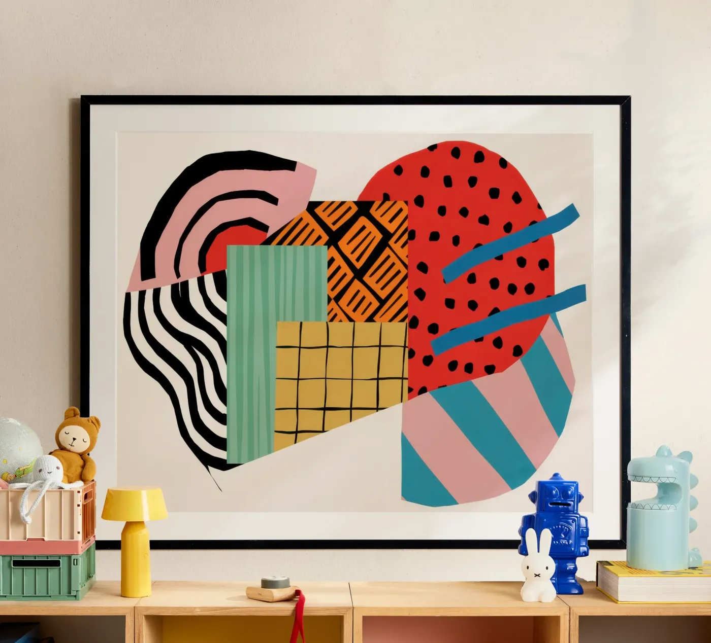 Rhythmic Geometric Collision poster by Prism Ritual