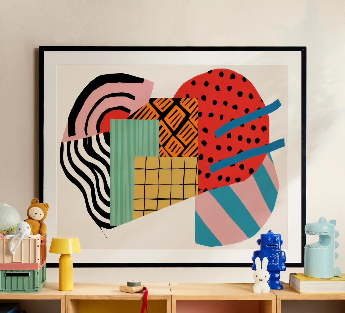 Rhythmic Geometric Collision poster by Prism Ritual