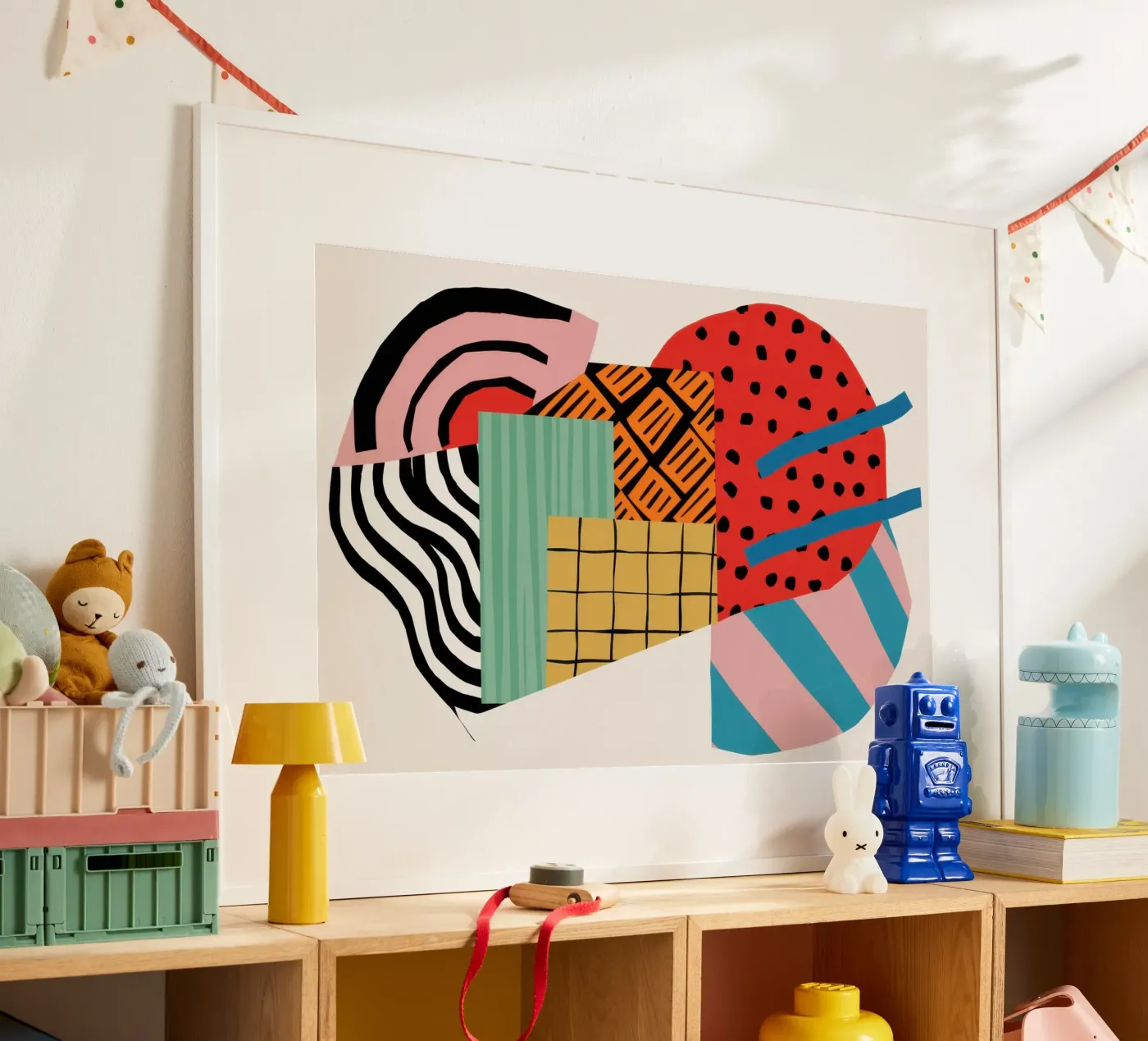 Rhythmic Geometric Collision poster by Prism Ritual