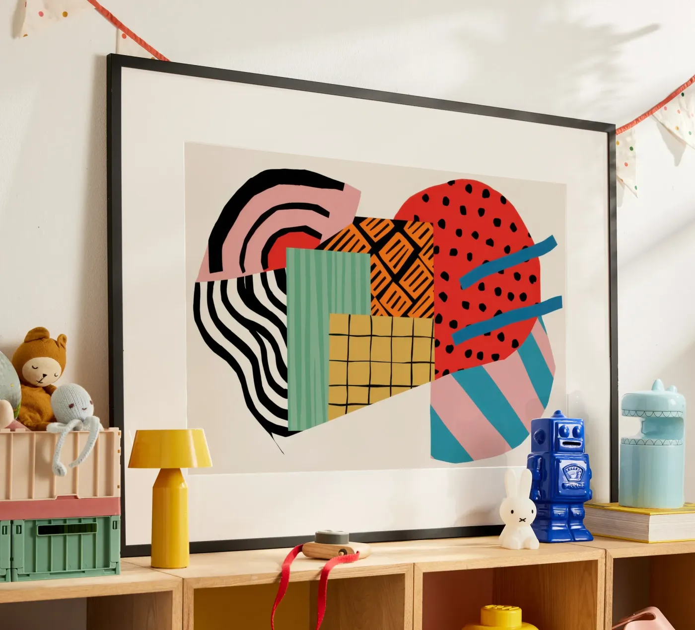 Rhythmic Geometric Collision poster by Prism Ritual