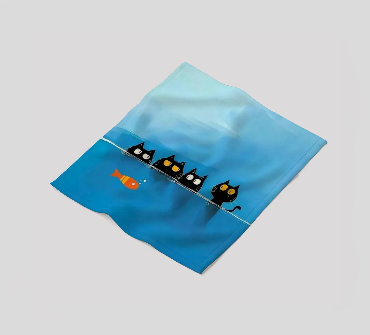 whiskers tails coperta in pile da prindy