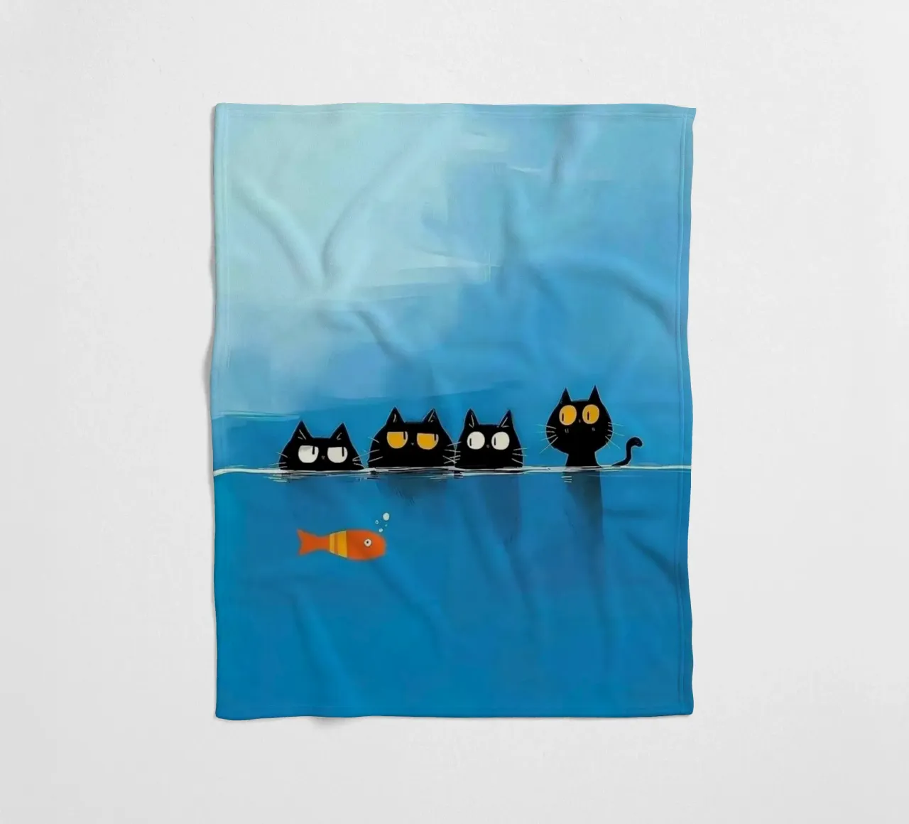 whiskers tails coperta in pile da prindy