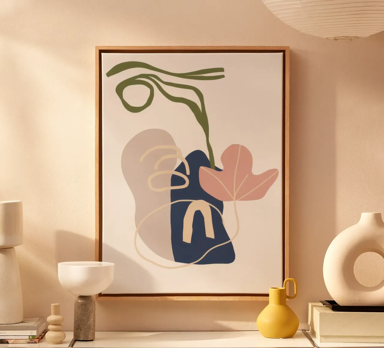 Abstracte vorm Stilleven canvas van Flock Reverie