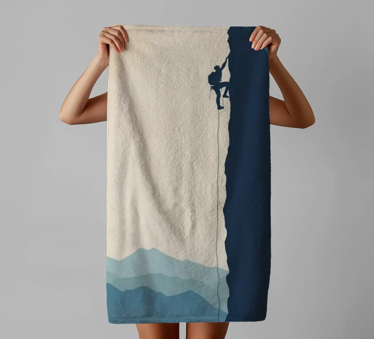 climbing sky asciugamano da bagno da prindy