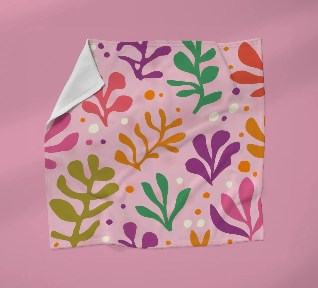 Medley botanico pastello coperta in pile da Veil Maya