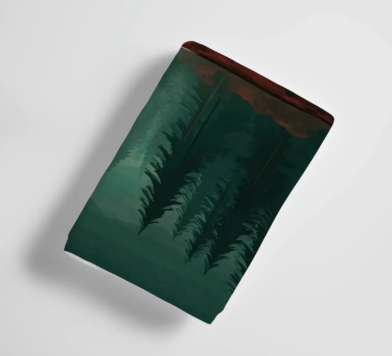pine trees reflection towel by Histrol