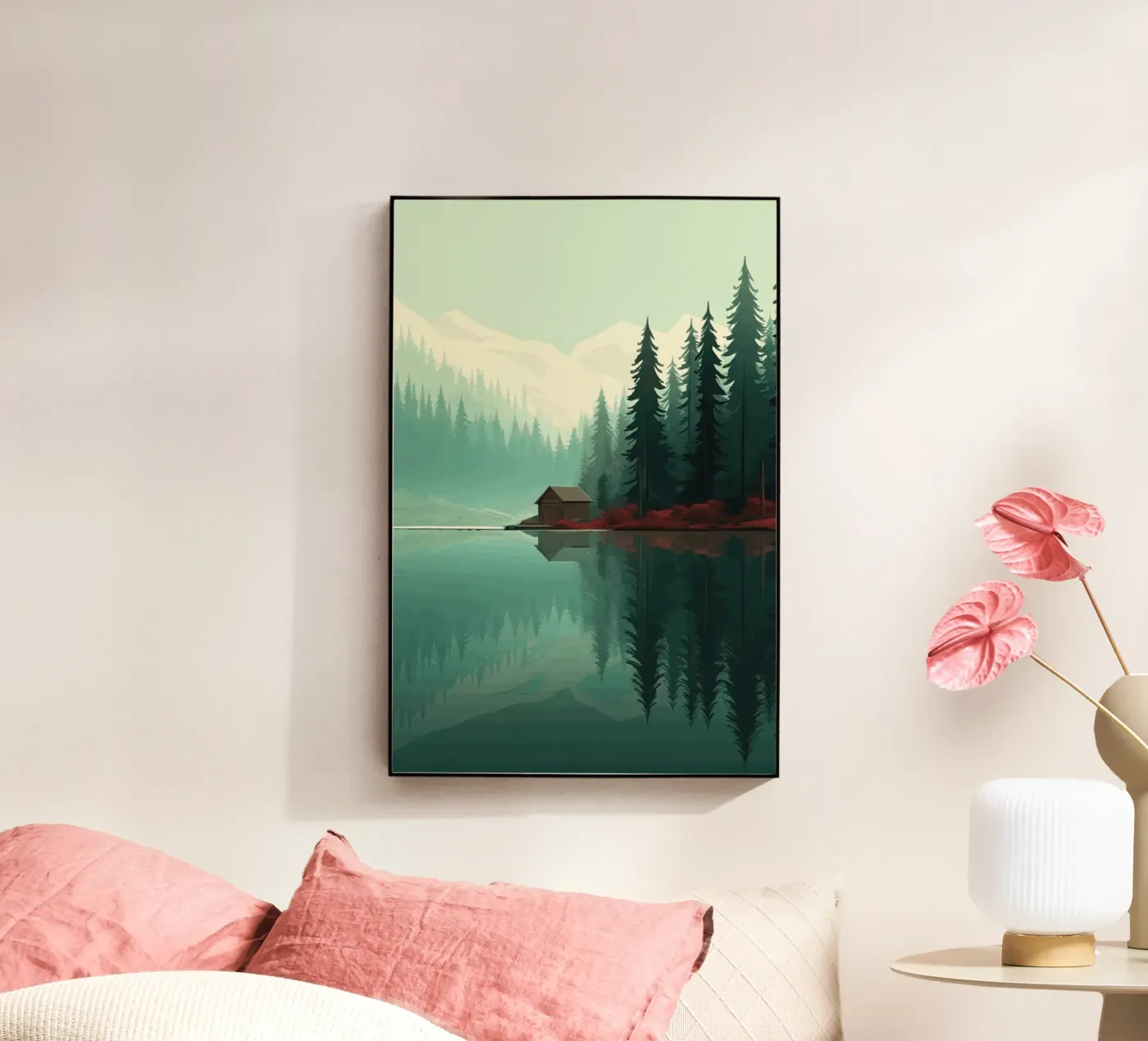 pine trees reflection Acryl-Glas von Histrol