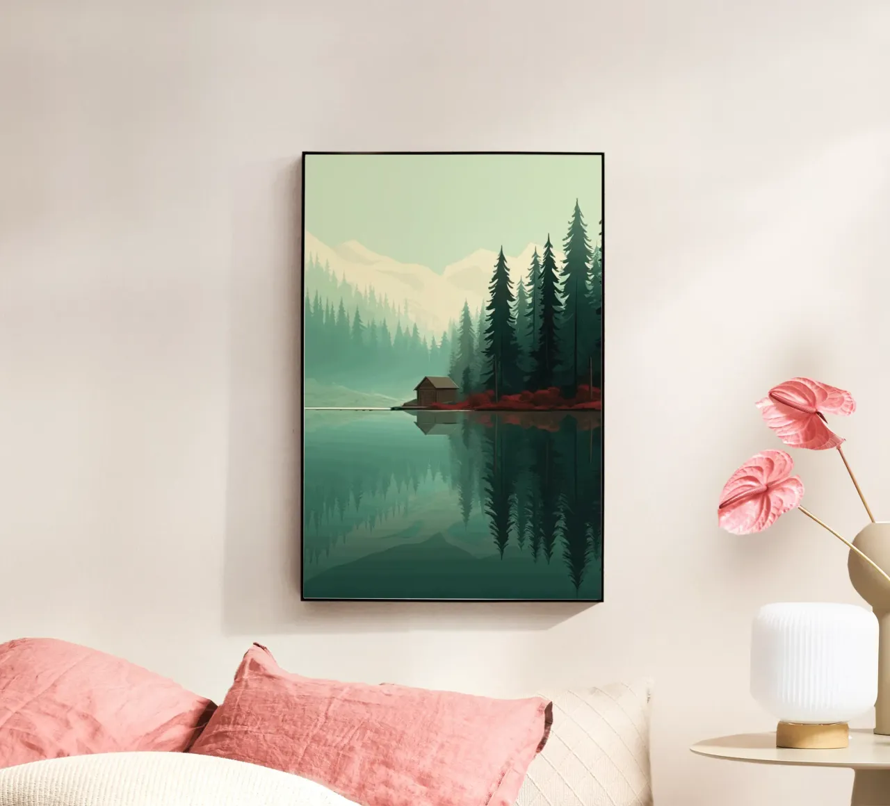 pine trees reflection plexiglass da Histrol