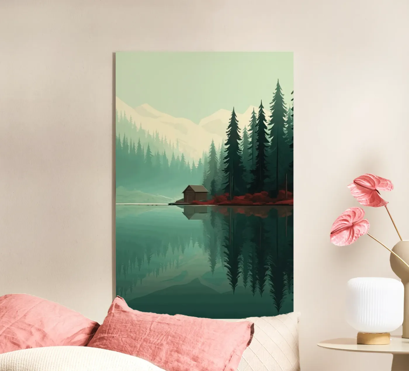 pine trees reflection Acryl-Glas von Histrol