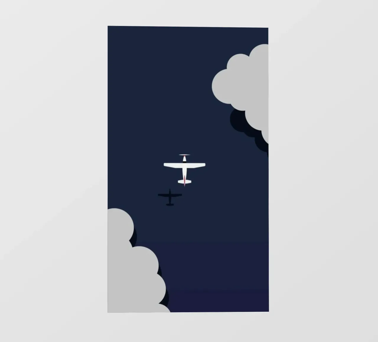 silhouette aircraft pellicola backlit da prindy