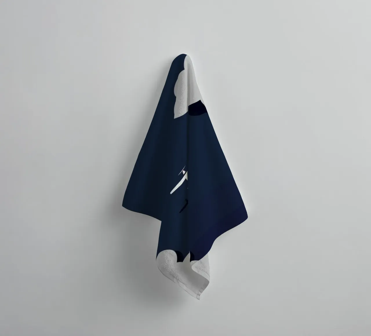 silhouette aircraft asciugamano da bagno da prindy