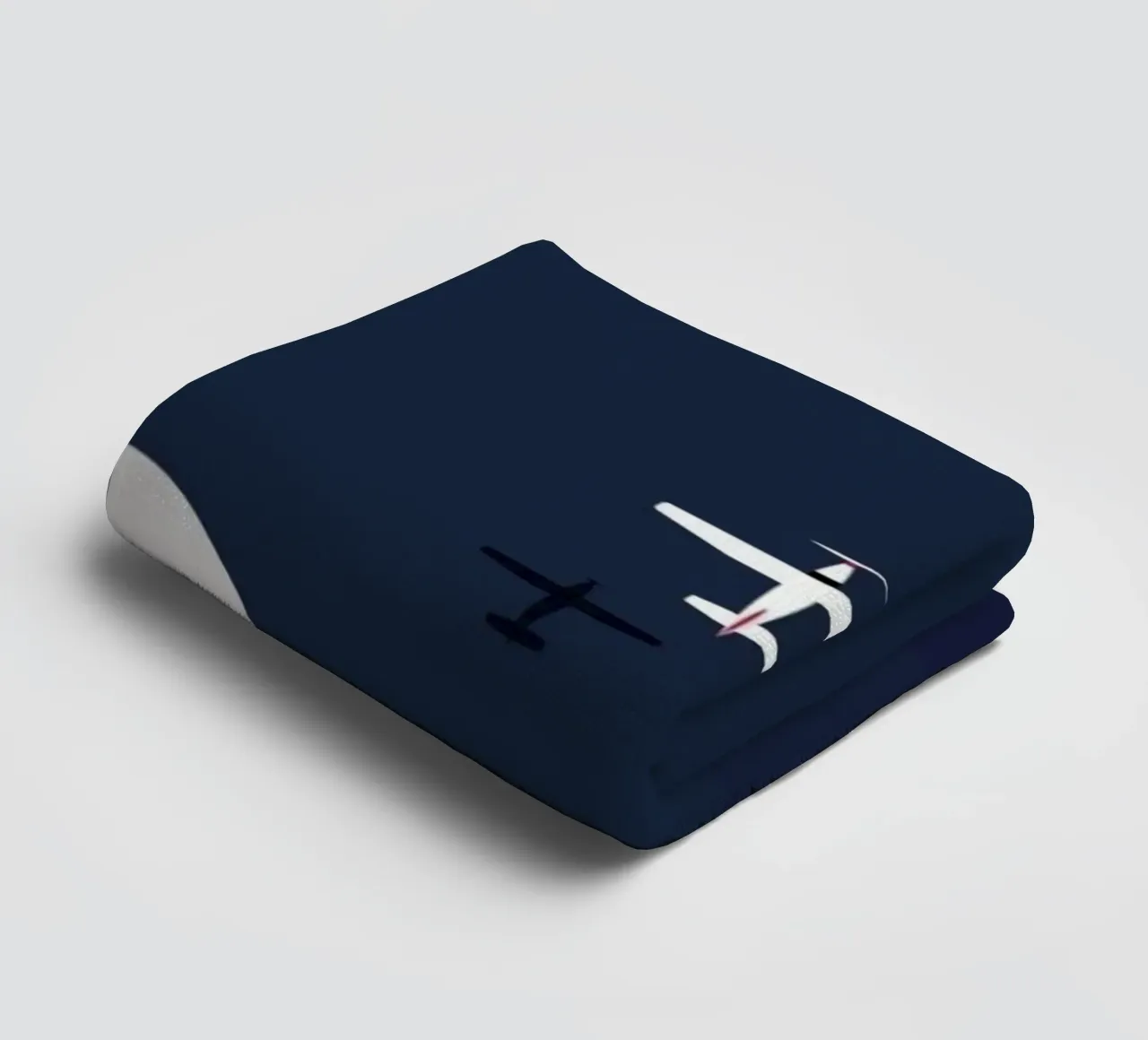 silhouette aircraft asciugamano da bagno da prindy