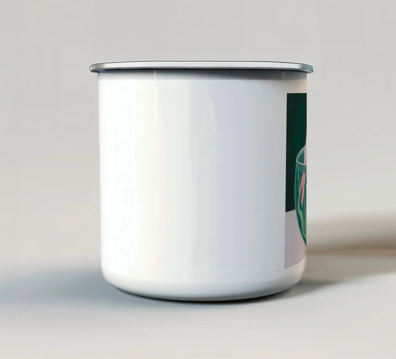 Mente surreale dell'orca tazza in smalto da Solar Paint