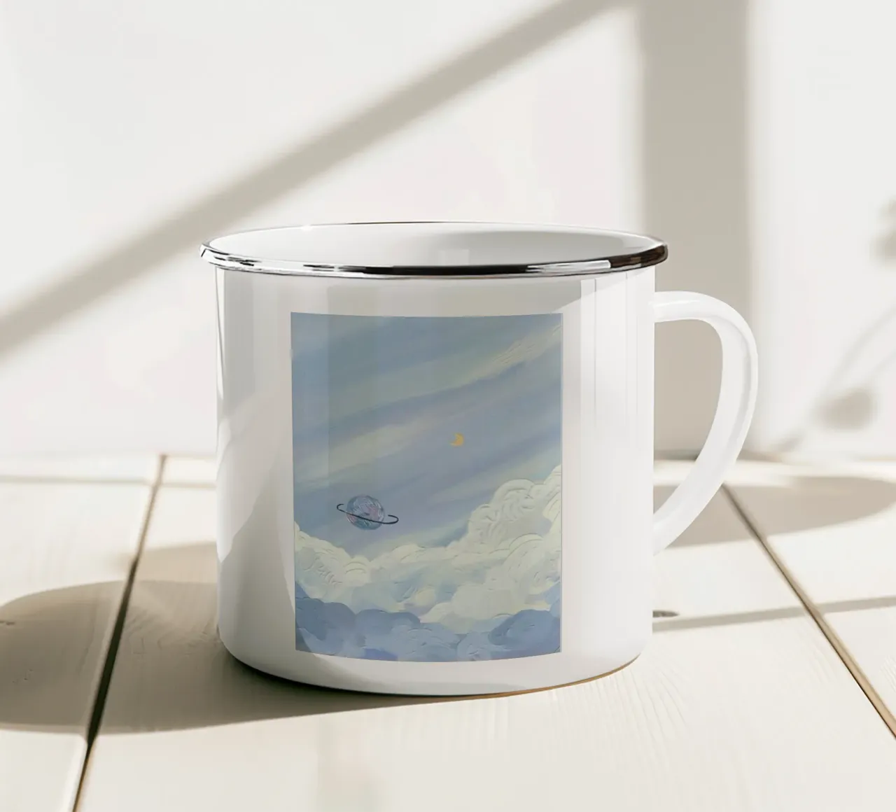 background airy tazza in smalto da prindy