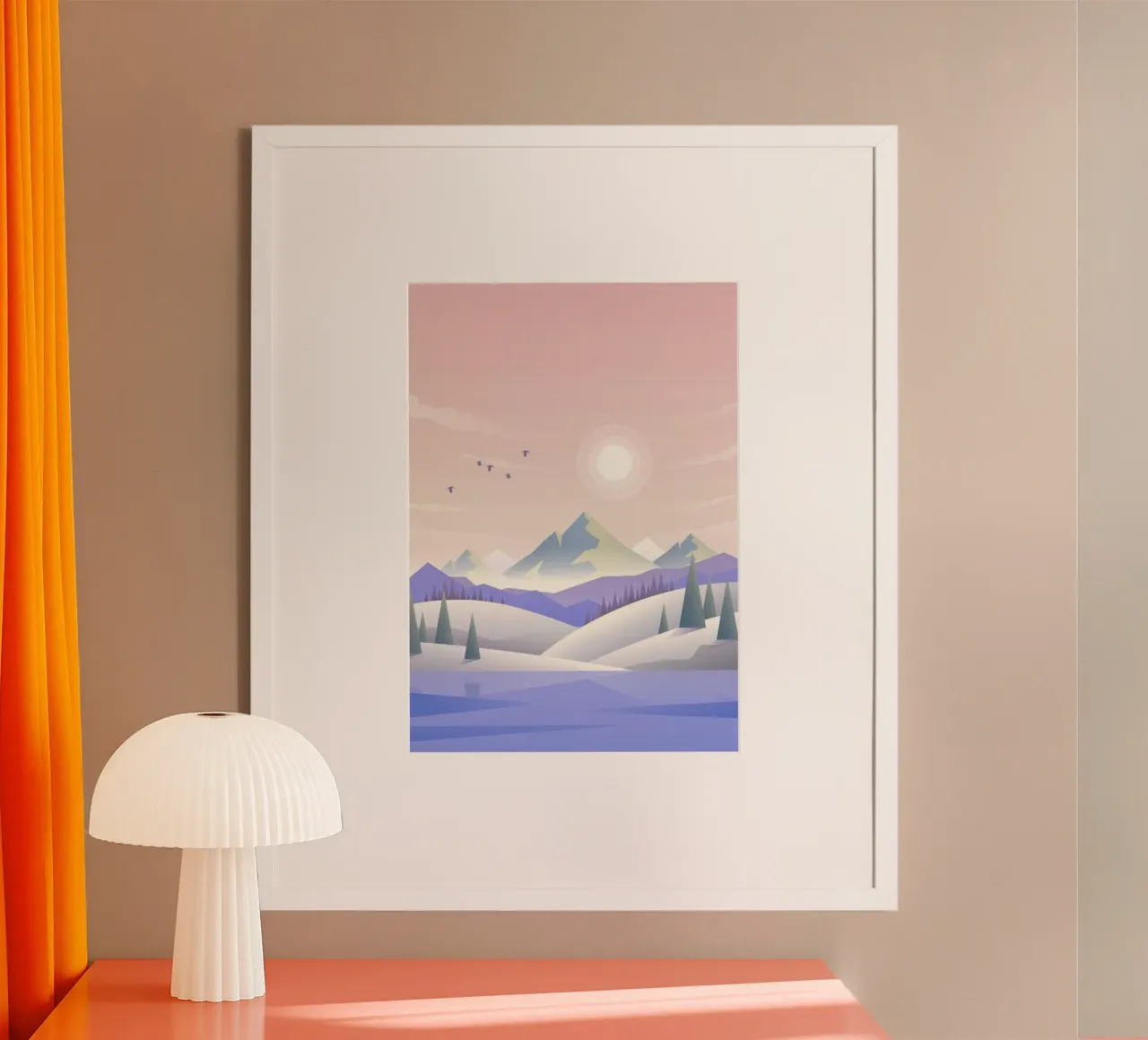 serenity peaceful poster con telaio in plastica da Histrol