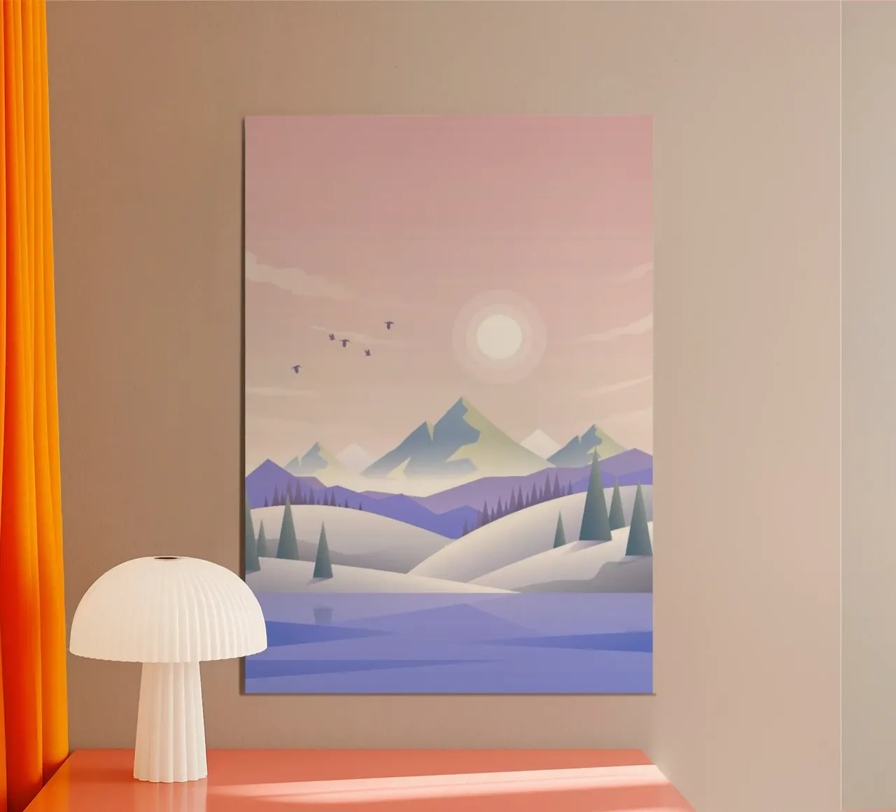 serenity peaceful poster con telaio in plastica da Histrol