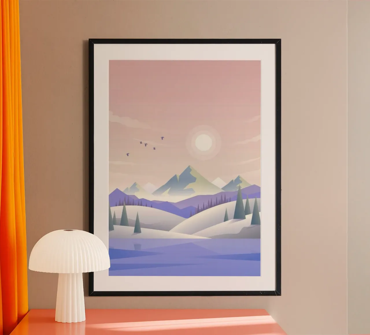 serenity peaceful poster con telaio in plastica da Histrol
