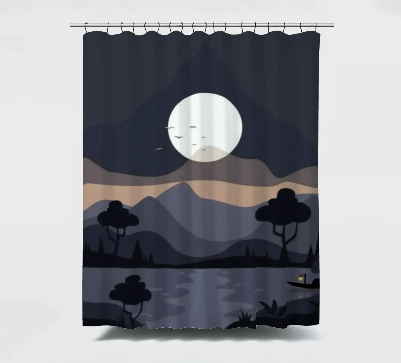 calm water darkness tenda da doccia da prindy