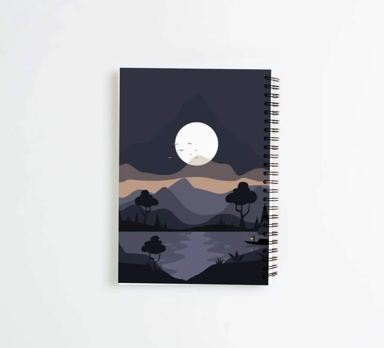 calm water darkness cuaderno de espiral de prindy