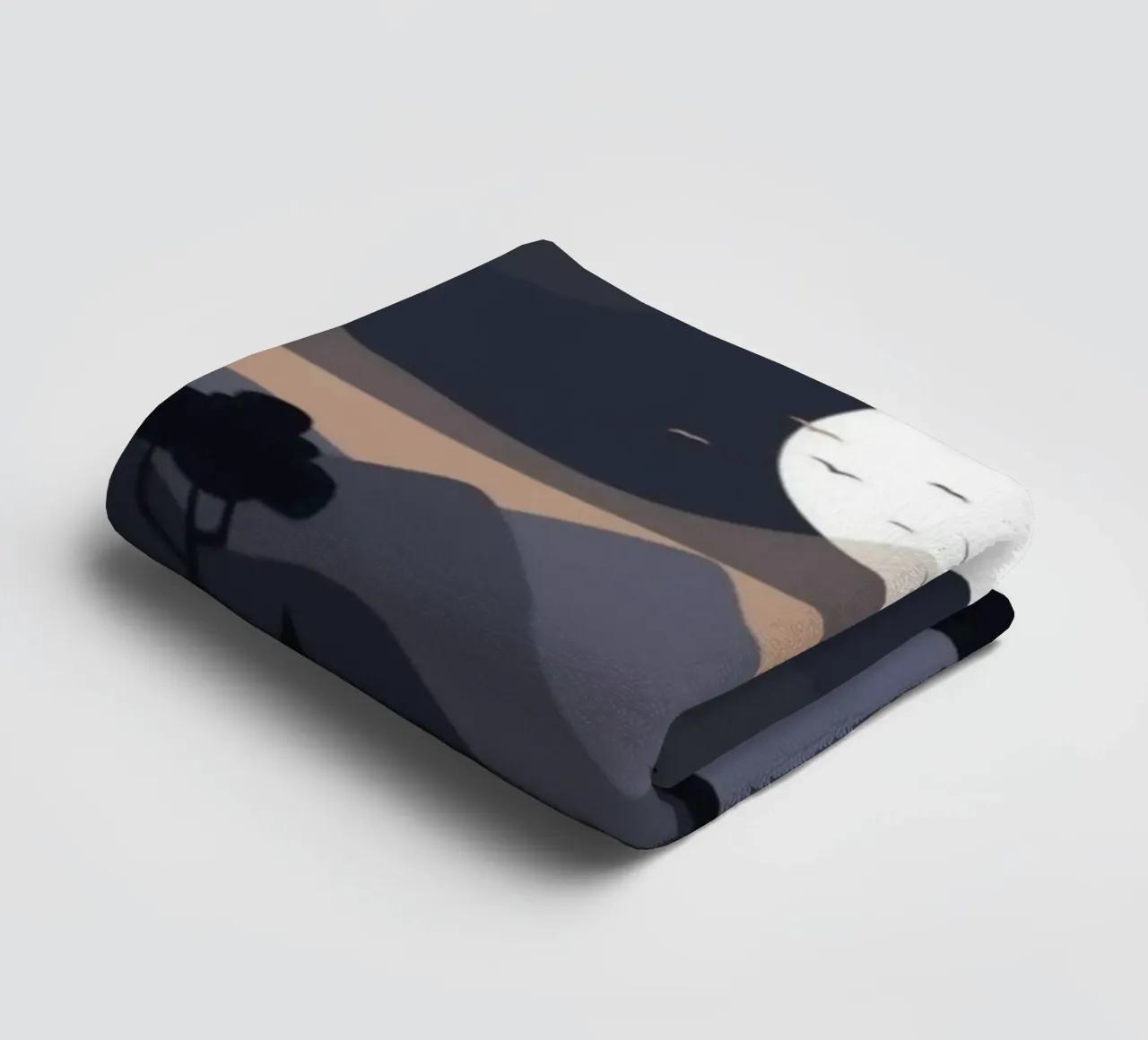 calm water darkness asciugamano da bagno da prindy