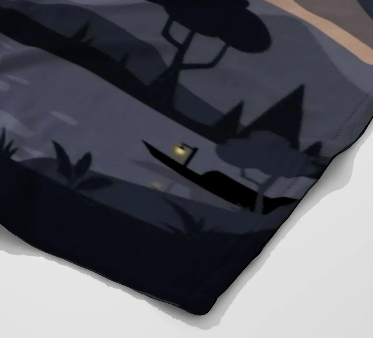 calm water darkness fleece blanket by prindy