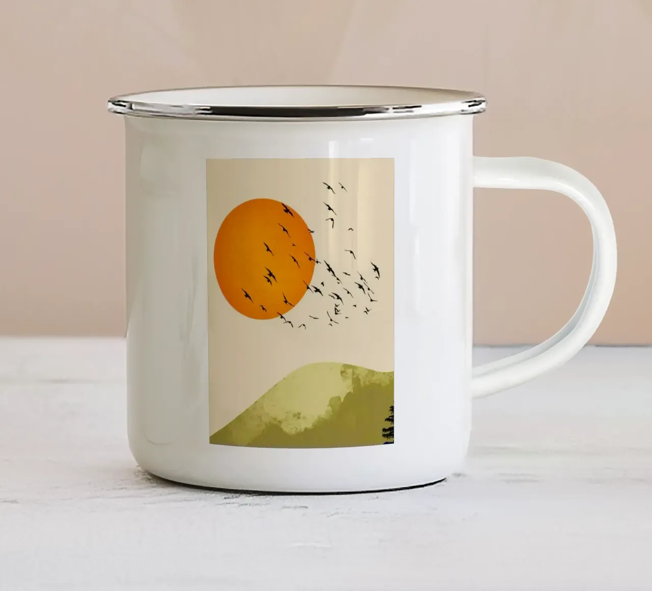 peaceful daytime tazza in smalto da Histrol