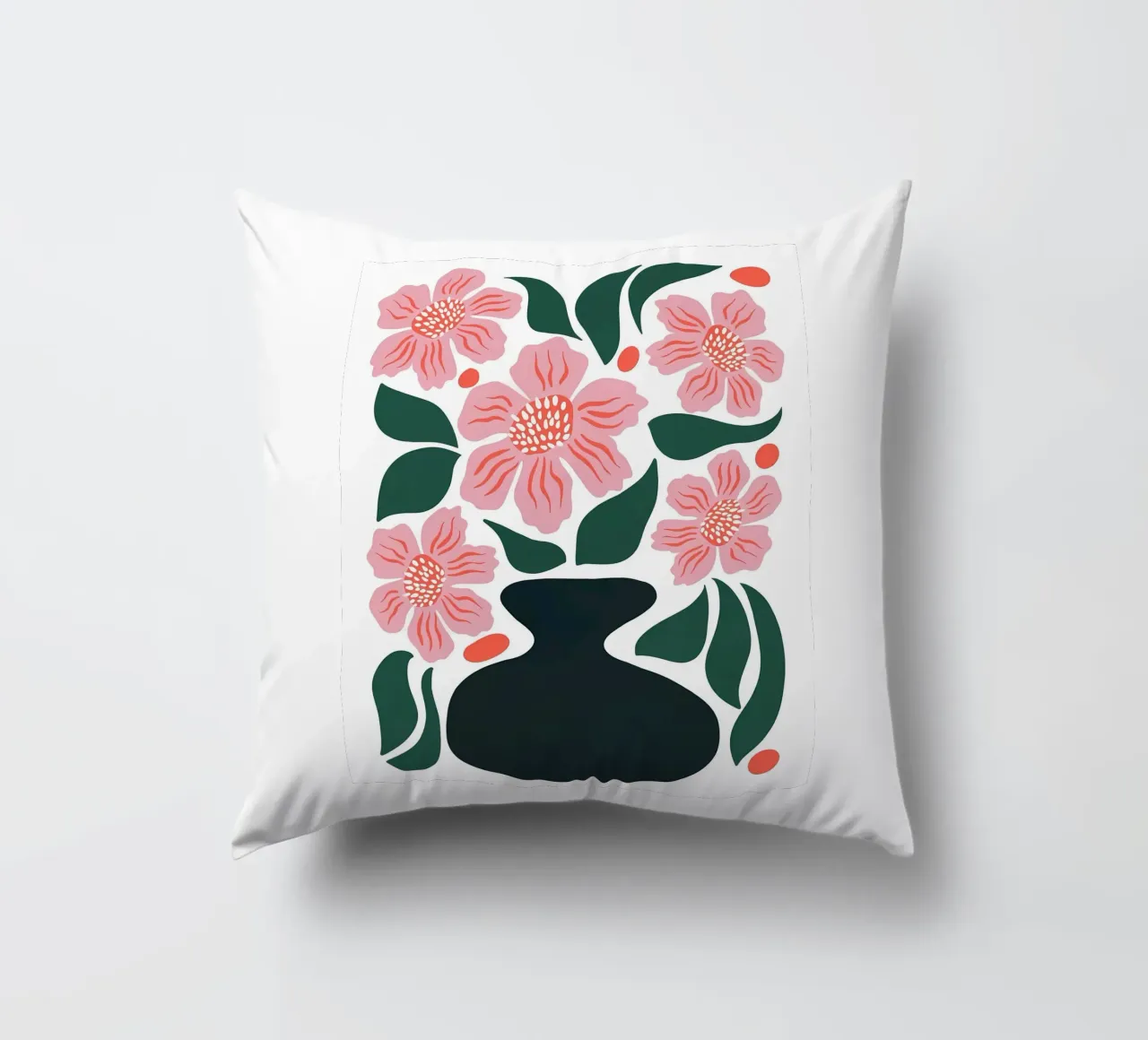 Vaso e fiori cuscino da Daron