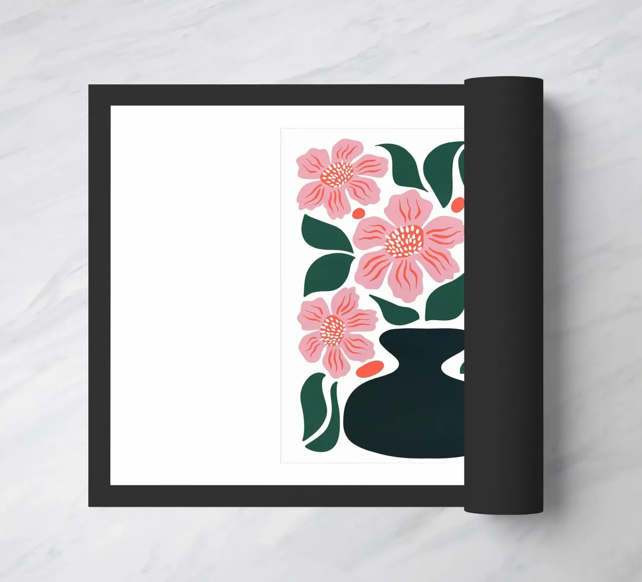 Vaso e fiori zerbino da Daron
