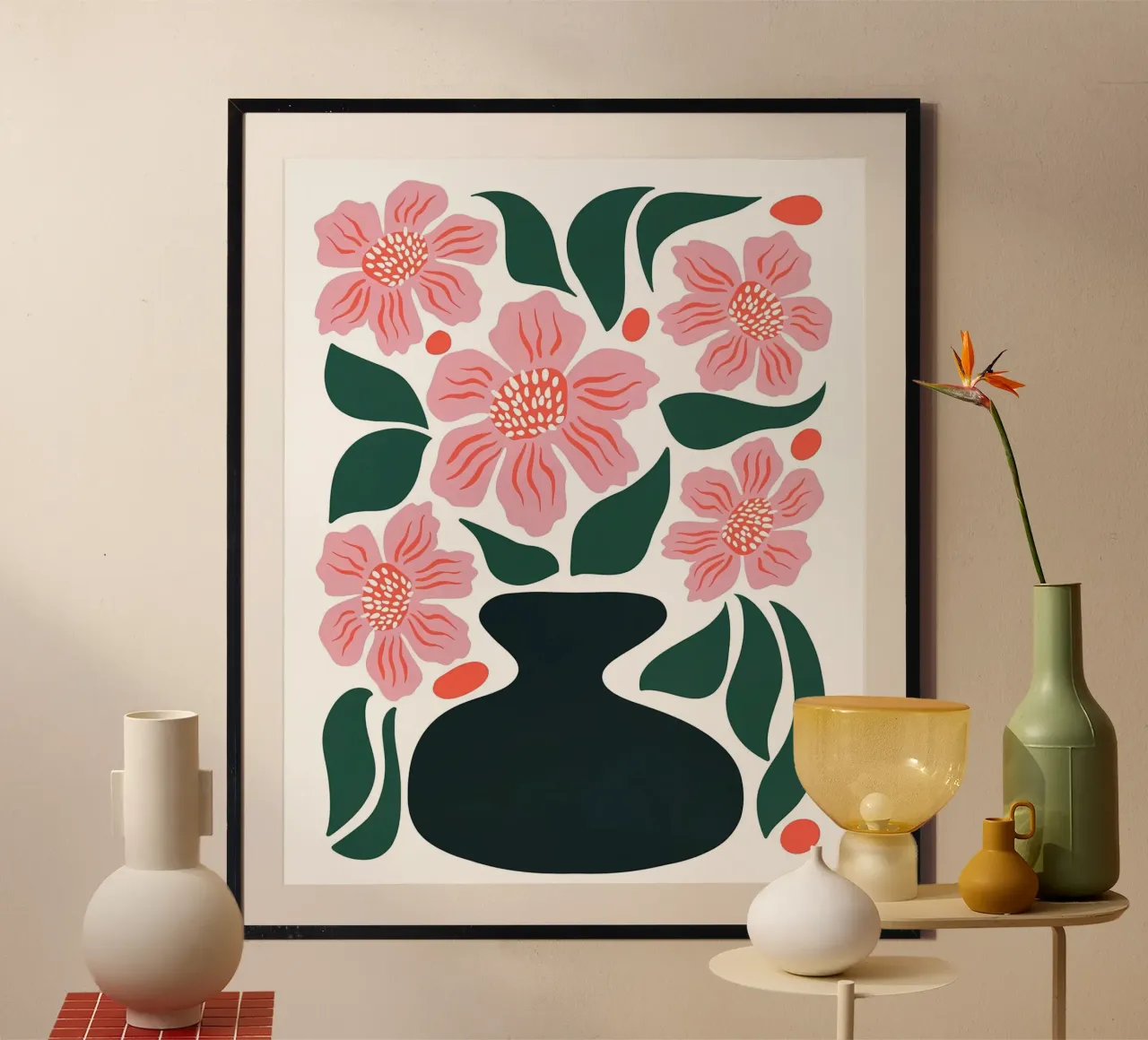 Vaso e fiori carta hahnemühle da Daron