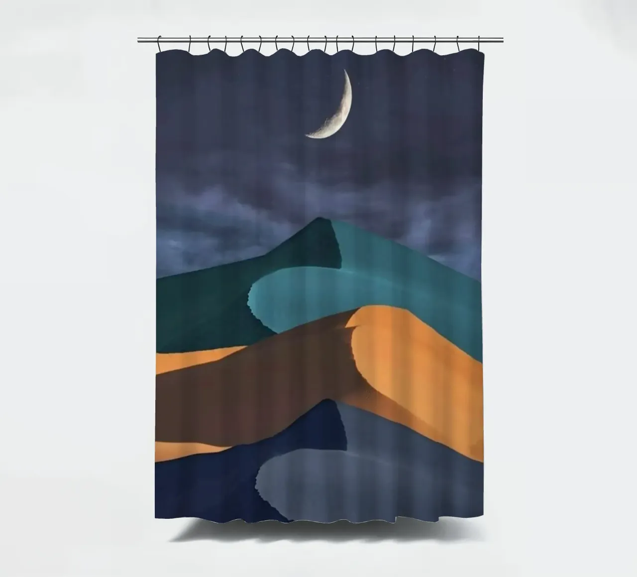 shapes isolated moon tenda da doccia da Histrol