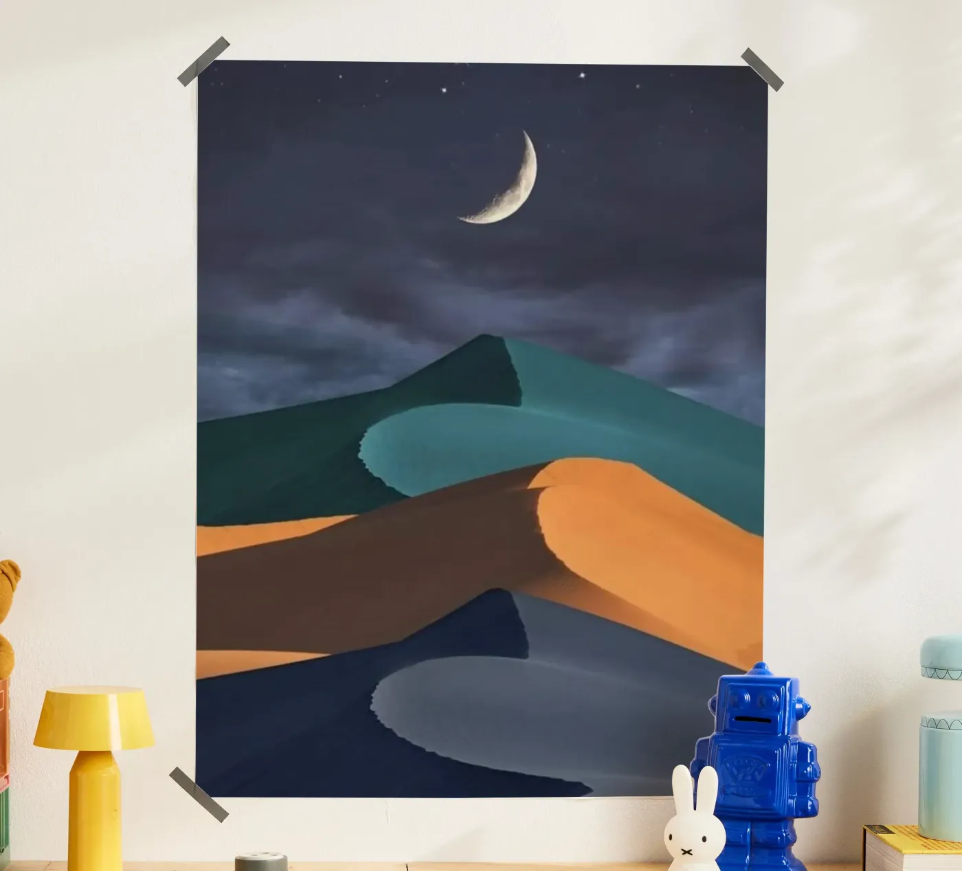 shapes isolated moon poster da Histrol