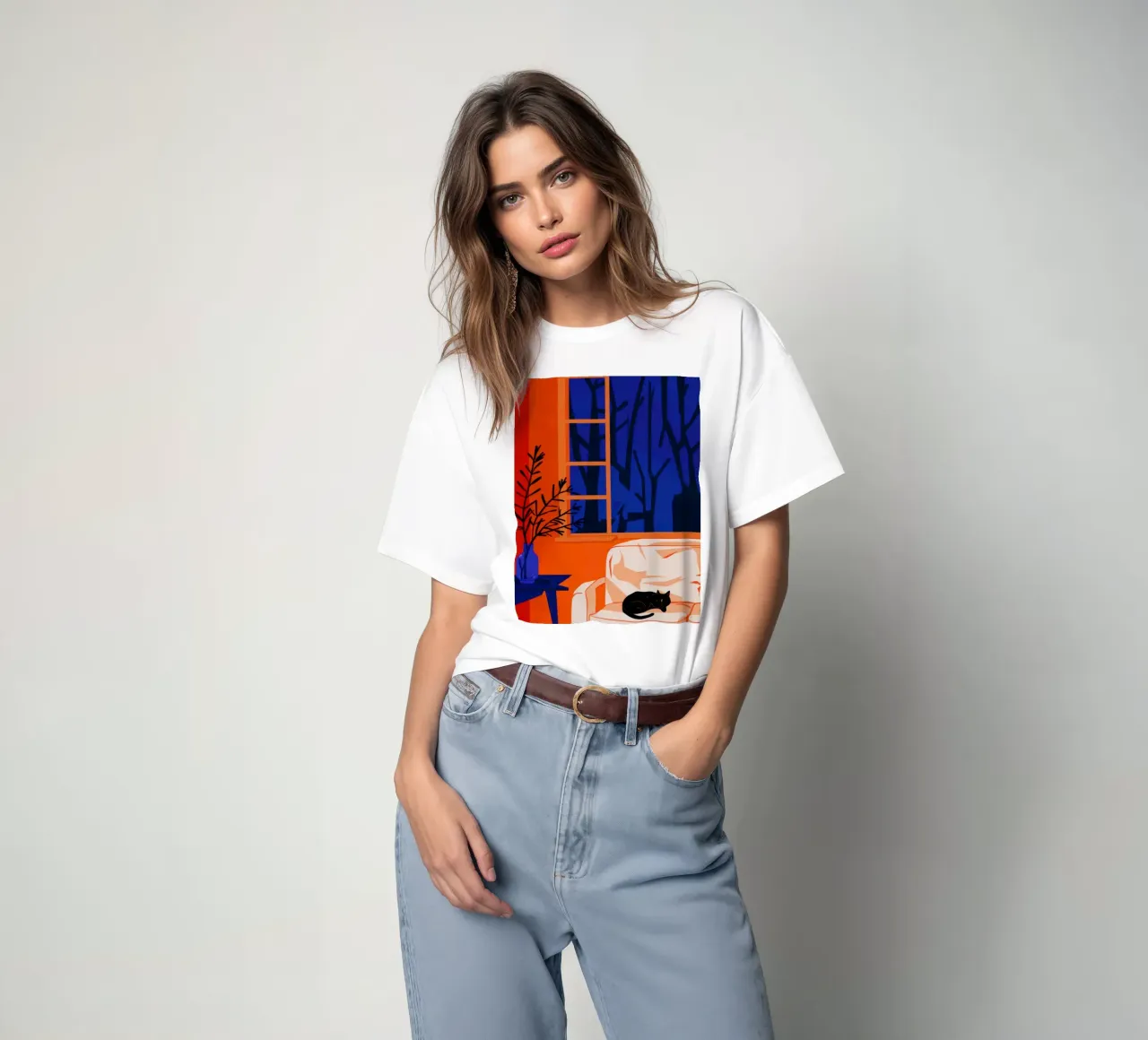 Notturno della camera d'arancio t-shirt da Flock Reverie
