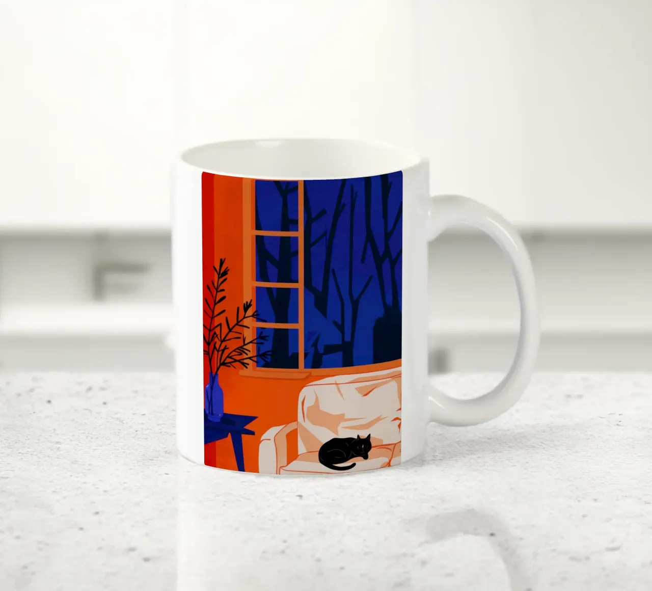 Notturno della camera d'arancio tazza in ceramica da Flock Reverie