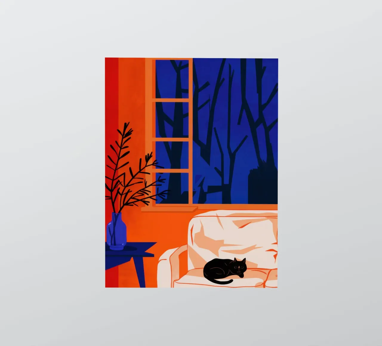 Orange Room Nocturne sticker by Flock Reverie
