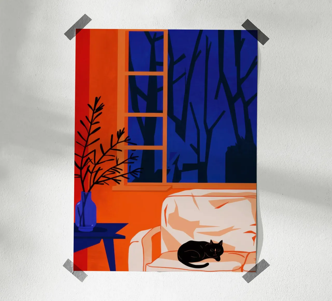 Notturno della camera d'arancio carta hahnemühle da Flock Reverie
