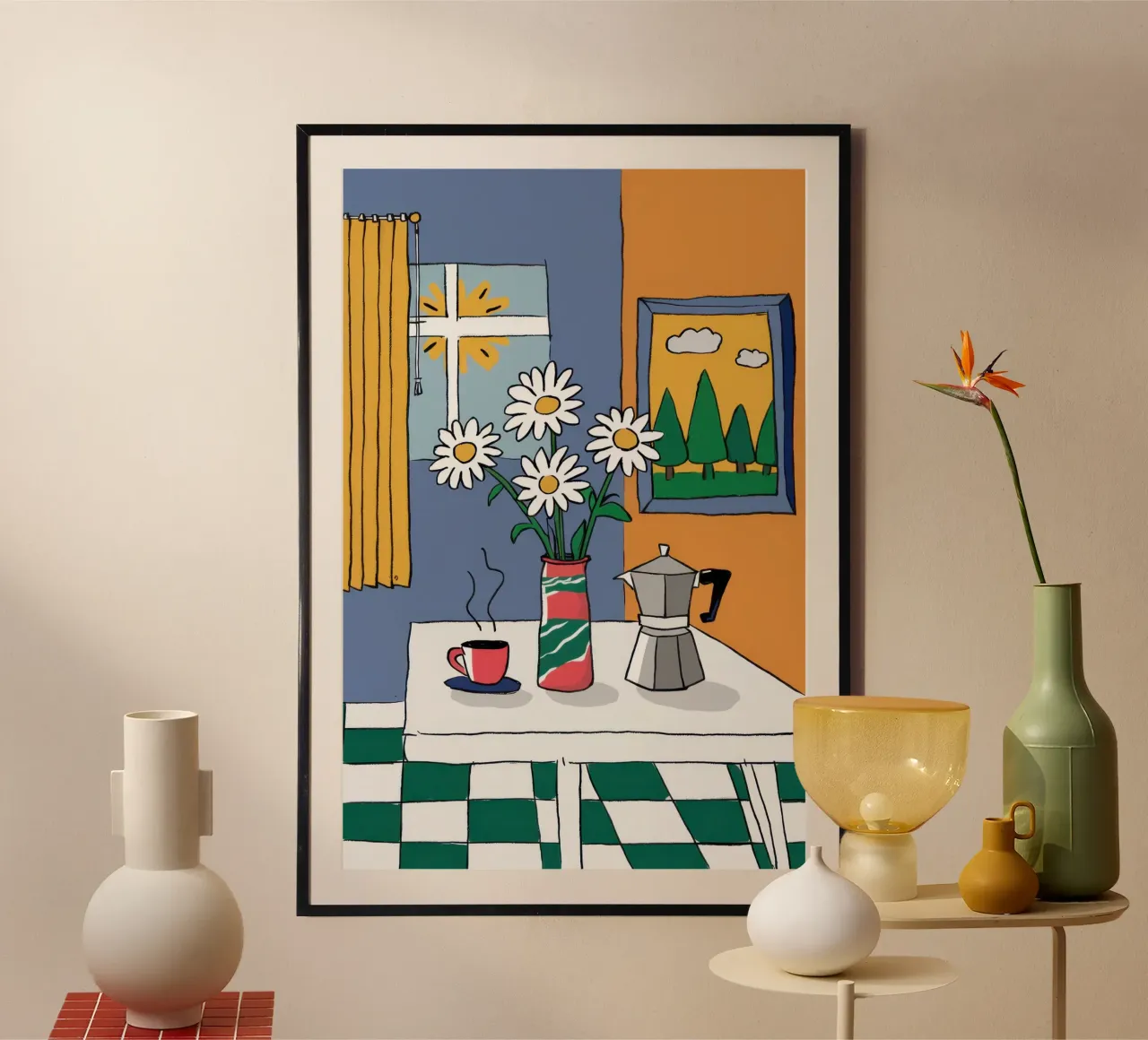 Daisies by the Window hahnemühle by Veil Maya