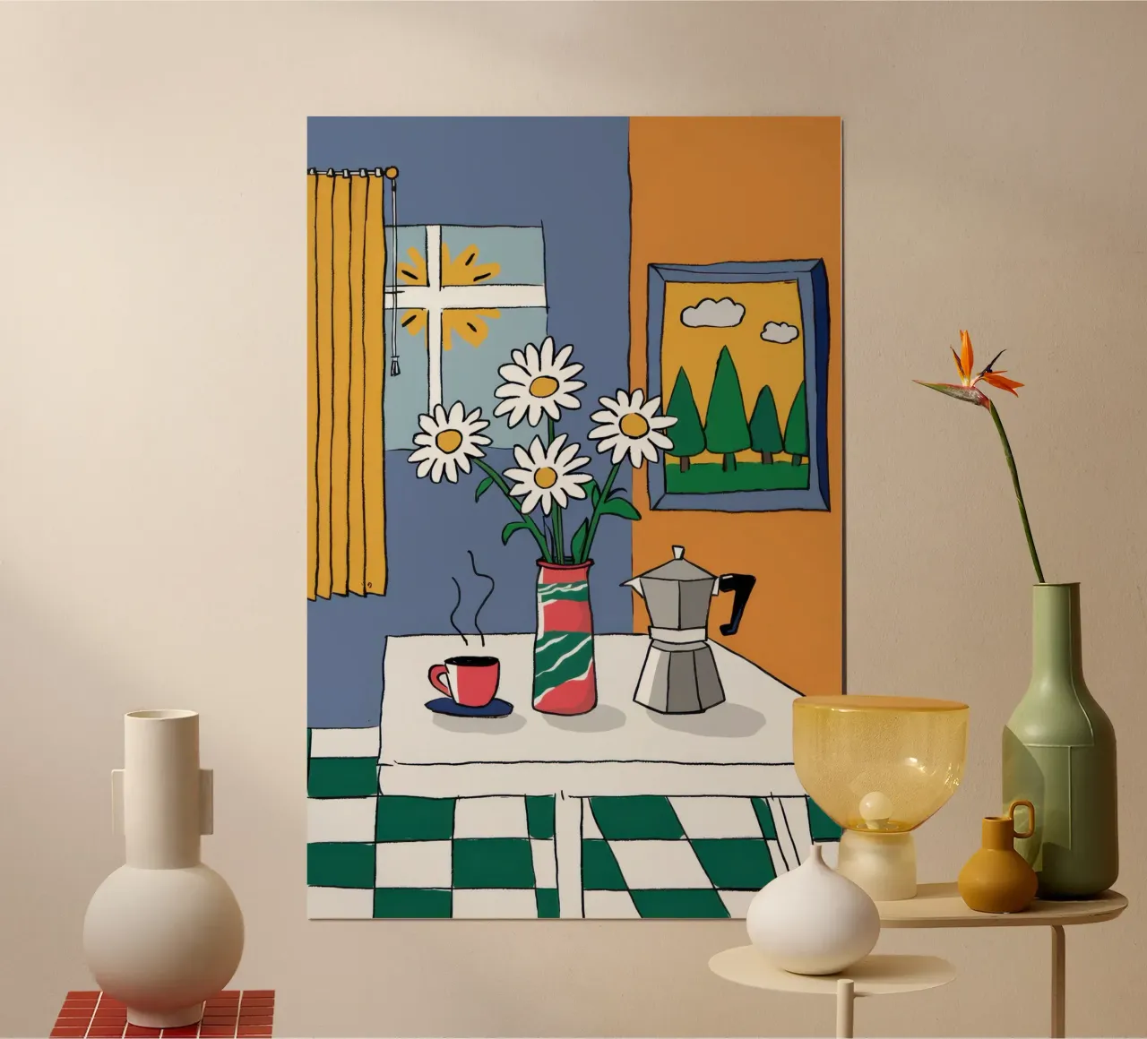 Daisies by the Window hahnemühle by Veil Maya