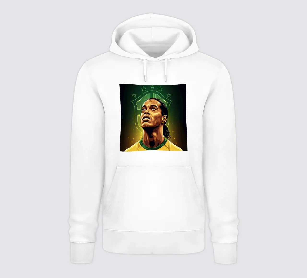 Ronaldinho portrait felpa con cappuccio da Lembayung art