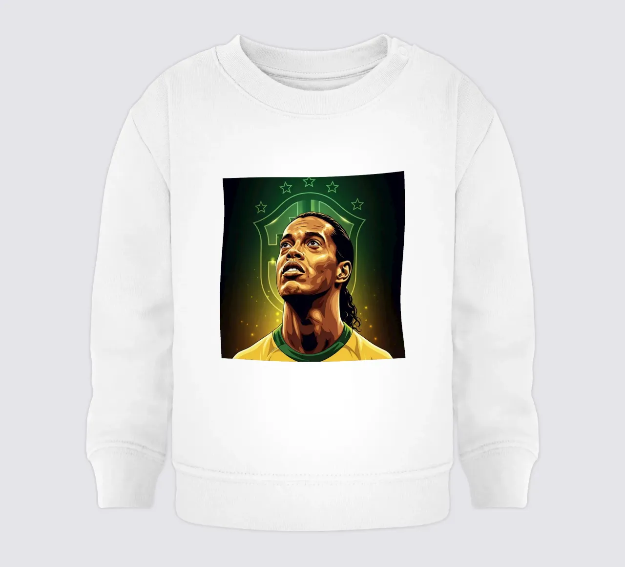 Ronaldinho portrait felpa neonato da Lembayung art