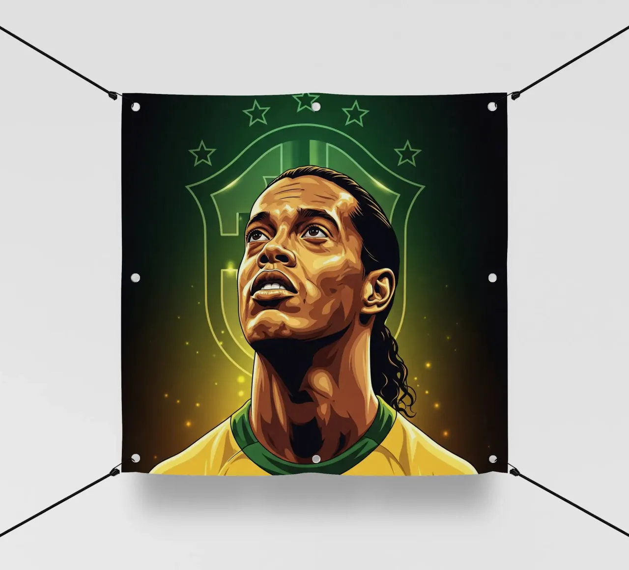 Ronaldinho portrait telo in pvc da Lembayung art